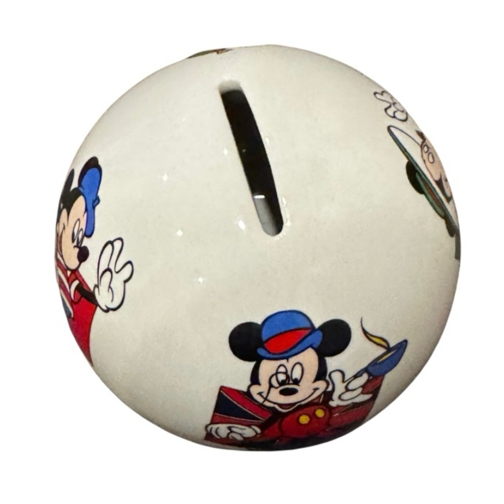 Disneyland Paris Mickey Mouse Ceramic Coin Bank - Picture 2 of 10